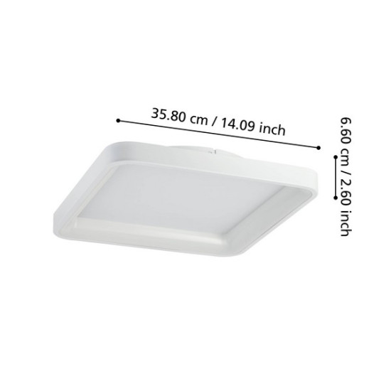 Eglo Loretello fehér LED mennyezeti lámpa (EG-901249) LED 1 izzós IP20