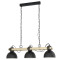 Eglo Lubenham fekete-natúr függesztett lámpa (EG-43992) E27 3 izzós IP20