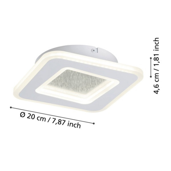 Eglo Macchioni fehér LED fali lámpa (EG-901233) LED 1 izzós IP20