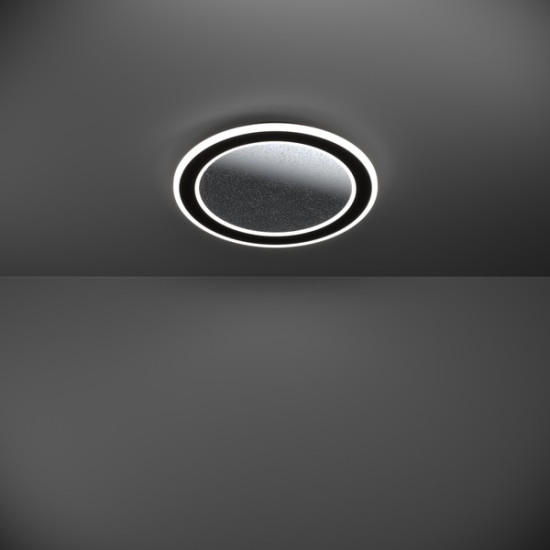 Eglo Macchioni fekete-fehér LED mennyezeti lámpa (EG-901238) LED 1 izzós IP20