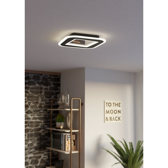 Eglo Macchioni fekete-fehér LED mennyezeti lámpa (EG-901241) LED 1 izzós IP20