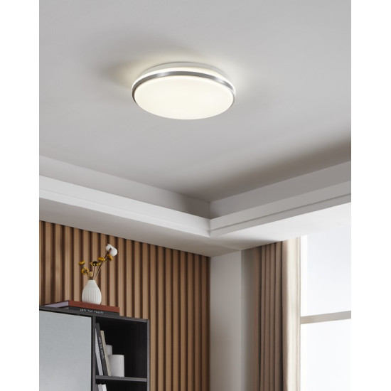 Eglo Margidore matt nikkel LED kültéri fali/mennyezeti lámpa (EG-901528) LED 1 izzós IP54