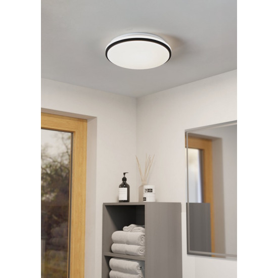 Eglo Margidore fekete LED kültéri fali/mennyezeti lámpa (EG-901529) LED 1 izzós IP54