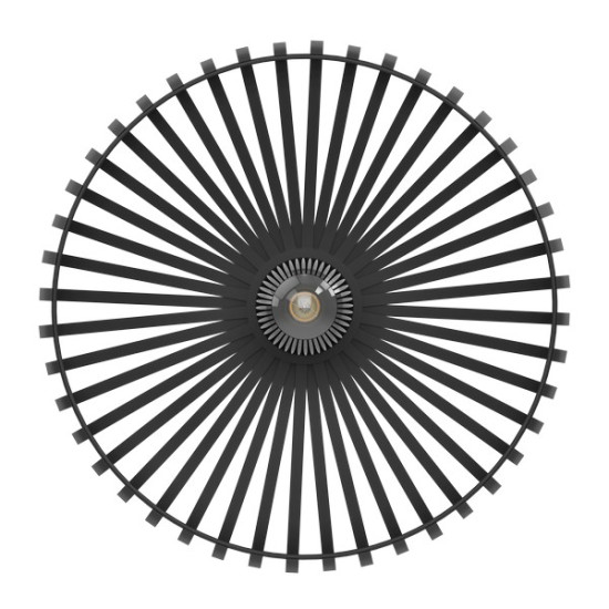 Eglo Mogano 3 fekete mennyezeti lámpa (EG-900721) E27 1 izzós IP20