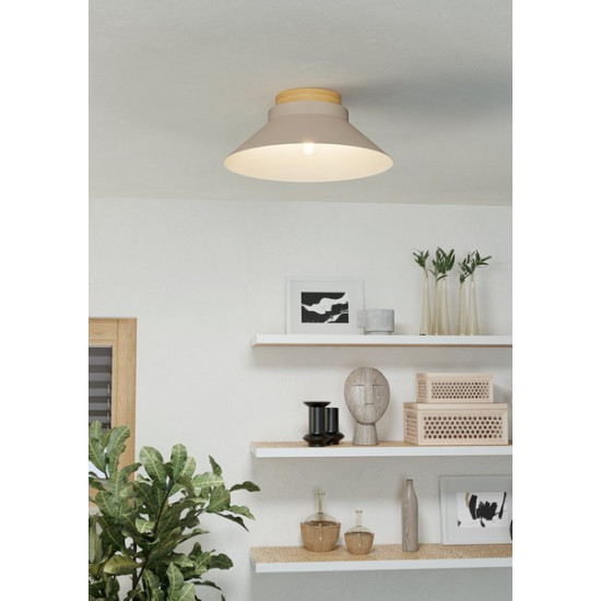 Eglo Moharras homokszínű mennyezeti lámpa (EG-900736) E27 1 izzós IP20