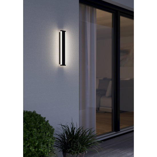 Eglo Neviano fekete LED kültéri fali lámpa (EG-900676) LED 2 izzós IP55