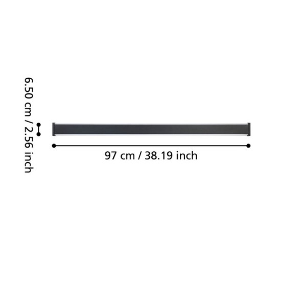 Eglo Neviano fekete LED kültéri fali lámpa (EG-900678) LED 2 izzós IP55