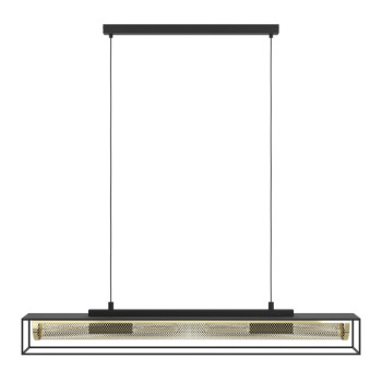 Eglo Nohales fekete-sárgaréz függesztett lámpa (EG-43788) E27 4 izzós IP20