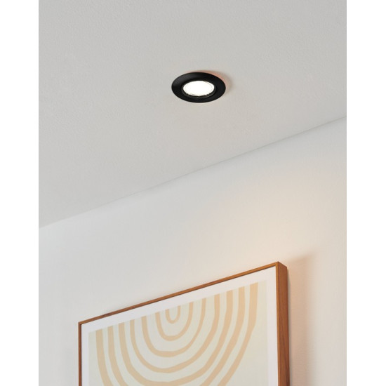 Eglo Peneto fekete mennyezetbe építhető lámpa (EG-900751) GU10 1 izzós IP20