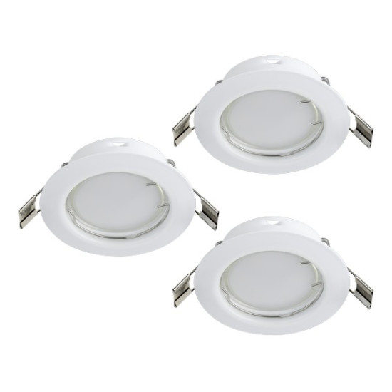 Eglo Peneto fehér mennyezetbe építhető lámpa szett (EG-94235) GU10 3 izzós IP20