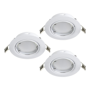 Eglo Peneto fehér mennyezetbe építhető lámpa szett (EG-94406) GU10 3 izzós IP20