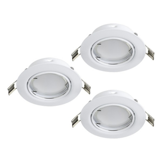 Eglo Peneto fehér mennyezetbe építhető lámpa szett (EG-94406) GU10 3 izzós IP20