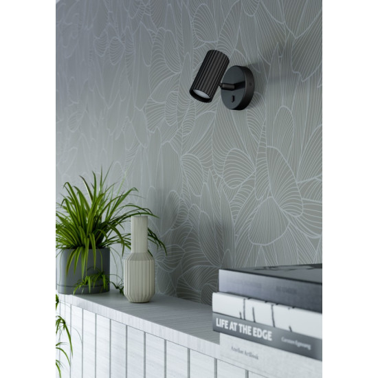 Eglo Portillo fekete fali lámpa (EG-902031) GU10 1 izzós IP20