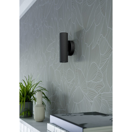 Eglo Portillo fekete fali lámpa (EG-902032) GU10 2 izzós IP20