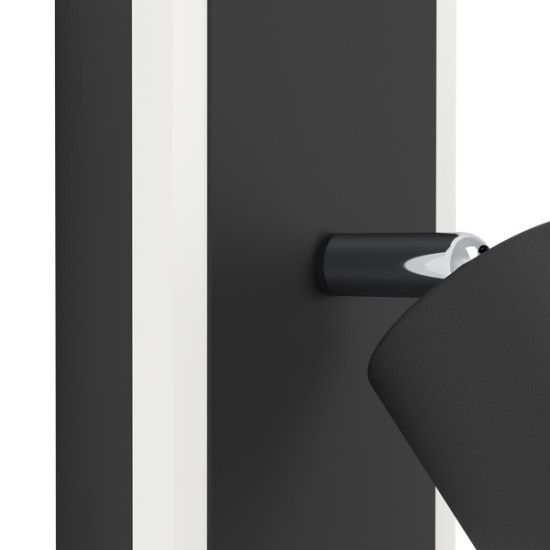 Eglo Rimbocchi 1 fekete-fehér LED fali spotlámpa (EG-901634) LED 1 izzós IP20