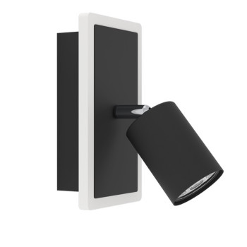 Eglo Rimbocchi 1 fekete-fehér LED fali spotlámpa (EG-901634) LED 1 izzós IP20