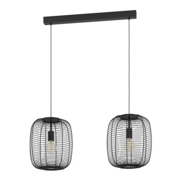 Eglo Rinroe fekete függesztett lámpa (EG-43966) E27 2 izzós IP20