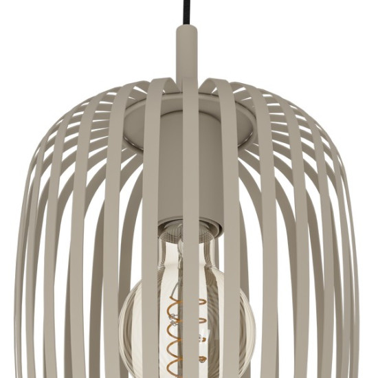 Eglo Romazzina homokszínű függesztett lámpa (EG-900687) E27 3 izzós IP20