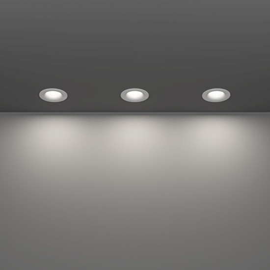 Eglo Salabate fehér fürdőszobai LED mennyezetbe építhető lámpa szett (EG-902272) LED 3 izzós IP65