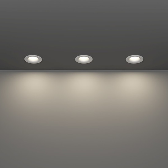 Eglo Salabate fehér fürdőszobai LED mennyezetbe építhető lámpa szett (EG-902272) LED 3 izzós IP65