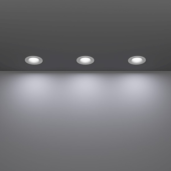 Eglo Salabate fehér fürdőszobai LED mennyezetbe építhető lámpa szett (EG-902272) LED 3 izzós IP65