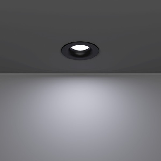 Eglo Salabate fekete fürdőszobai LED mennyezetbe építhető lámpa (EG-902273) LED 1 izzós IP65