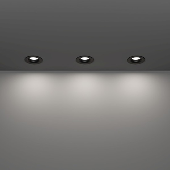 Eglo Salabate fekete fürdőszobai LED mennyezetbe építhető lámpa szett (EG-902274) LED 3 izzós IP65