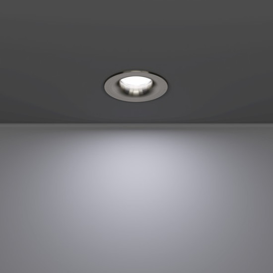 Eglo Salabate matt nikkel fürdőszobai LED mennyezetbe építhető lámpa (EG-902275) LED 1 izzós IP65