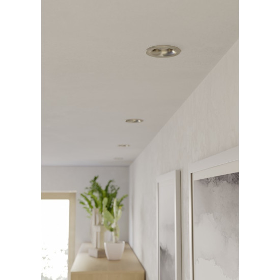 Eglo Salabate matt nikkel fürdőszobai LED mennyezetbe építhető lámpa szett (EG-902276) LED 3 izzós IP65