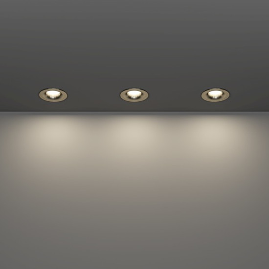 Eglo Salabate matt nikkel fürdőszobai LED mennyezetbe építhető lámpa szett (EG-902276) LED 3 izzós IP65