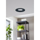 Eglo Saliceto fekete LED mennyezetbe építhető lámpa (EG-33996) LED 1 izzós IP20