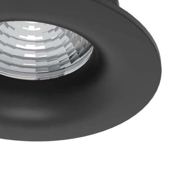 Eglo Saliceto fekete LED mennyezetbe építhető lámpa szett (EG-902278) LED 3 izzós IP20