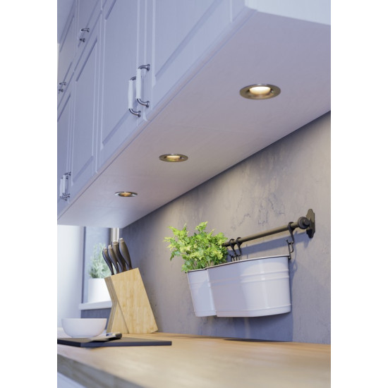 Eglo Saliceto matt nikkel LED mennyezetbe építhető lámpa szett (EG-902279) LED 3 izzós IP20