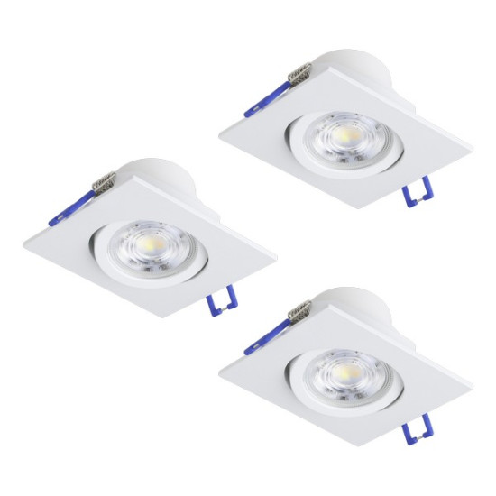 Eglo Saliceto fehér LED mennyezetbe építhető lámpa szett (EG-902328) LED 3 izzós IP20