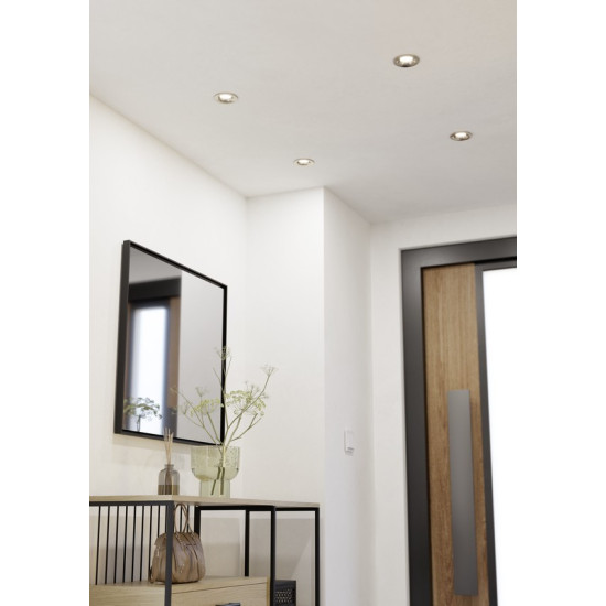 Eglo Saliceto matt nikkel LED mennyezetbe építhető lámpa (EG-902331) LED 1 izzós IP20