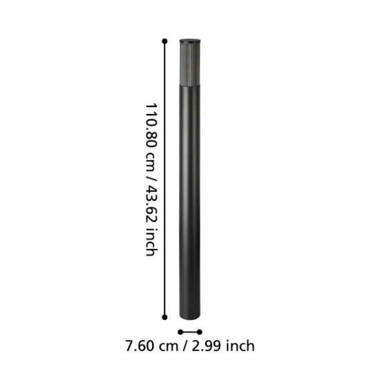 Eglo Salle fekete kültéri állólámpa (EG-901035) E27 1 izzós IP54