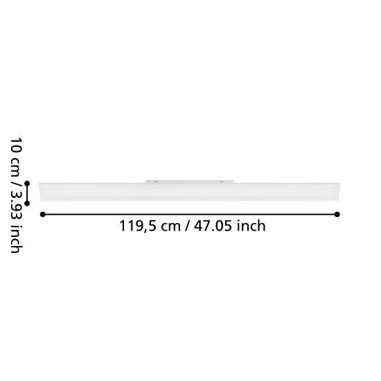 Eglo Salobrena 1 fehér LED mennyezeti lámpa (EG-98025) LED 1 izzós IP20