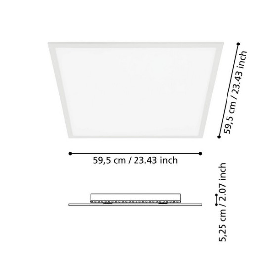 Eglo Salobrena-B fehér LED mennyezeti lámpa (EG-98766) LED 1 izzós IP20