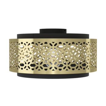 Eglo Sandbach fekete-sárgaréz mennyezeti lámpa (EG-43979) E27 1 izzós IP20