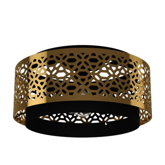 Eglo Sandbach fekete-sárgaréz mennyezeti lámpa (EG-43979) E27 1 izzós IP20