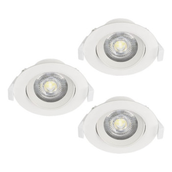 Eglo Sartiano fehér LED mennyezetbe építhető lámpa (EG-32896) LED 3 izzós IP20
