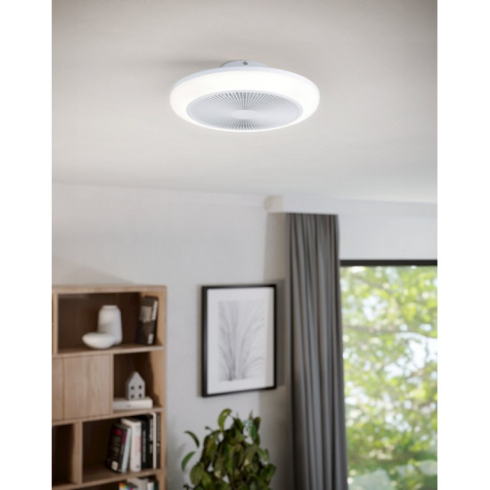 Eglo Sayulita 1 fehér LED mennyezeti ventilátoros lámpa (EG-35215) LED 2 izzós IP20
