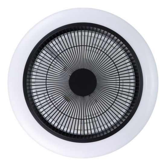 Eglo Sayulita 1 fehér-fekete LED mennyezeti ventilátoros lámpa (EG-35234) LED 1 izzós IP20