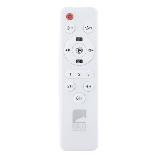 Eglo Sayulita 1 fehér-fekete LED mennyezeti ventilátoros lámpa (EG-35234) LED 1 izzós IP20