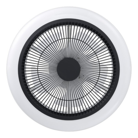 Eglo Sayulita fehér-fekete LED mennyezeti ventilátoros lámpa (EG-35198) LED 1 izzós IP20