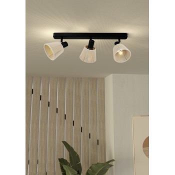 Eglo Seagard fekete mennyezeti spotlámpa (EG-44141) E14 3 izzós IP20