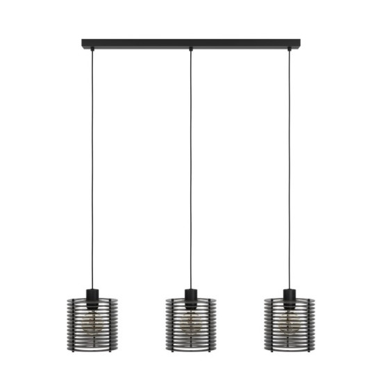 Eglo Segovia fekete függesztett lámpa (EG-900738) E27 3 izzós IP20