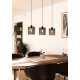 Eglo Segovia fekete függesztett lámpa (EG-900738) E27 3 izzós IP20