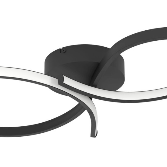 Eglo Serpins fekete LED mennyezeti lámpa (EG-901266) LED 1 izzós IP20