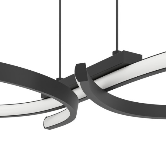 Eglo Serpins fekete LED függesztett lámpa (EG-901267) LED 1 izzós IP20